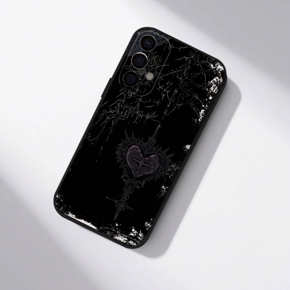 Gotische Coquette Cybersigilismus Handyhülle Für Samsung S25,S24,S21,S22,S23,S30,Ultra,S20,Plus,Fe,Lite,5G Schwarze Hülle