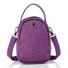 Ethnic Style Embroidered Canvas Bag With Zipper Pockets For Daily Use