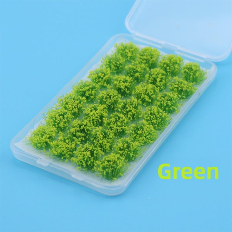 24pcs Realistic Mini Grass Clumps Dollhouse Micro Landscape Diy Garden Terrarium Diorama Building Model Landscape Accessories