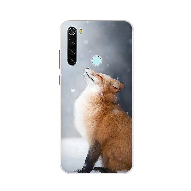 Phone Case For Xiaomi Redmi 9 8 8A 7 9A 9C 7a 9T Note10 5G Note 9 8T 7 Pro 9s Animal Raccoon Fox Silicone TPU Soft Back Cover