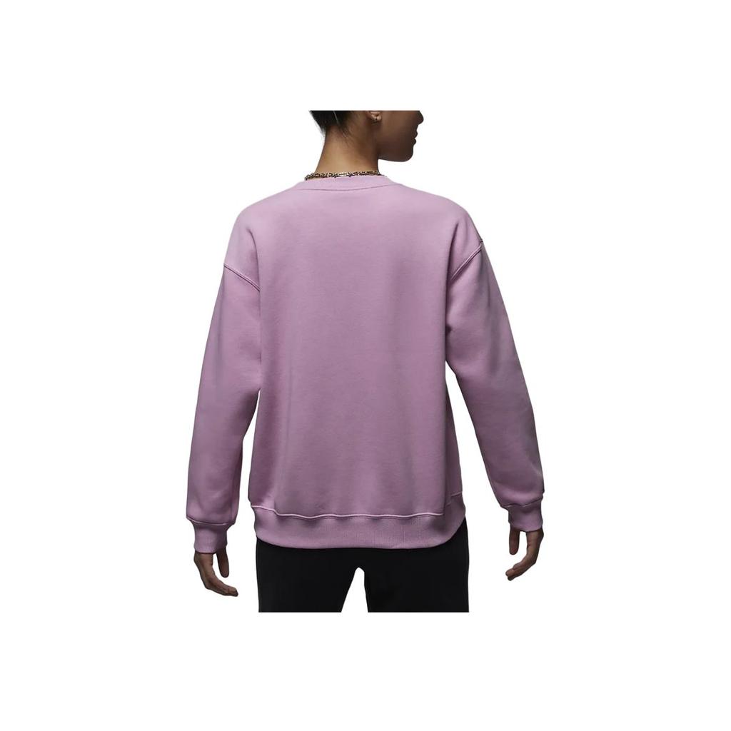 Jordan Brooklyn Fleece Logo Outdoor Casual Sports Crewneck Sweatshirt Women Sweatshirt Orchid-Purple FV7174-522