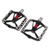 1 Pair Bike Pedals Aluminum Alloy Black Hollowed Non Slip Mountain Road Bicycle Accessories