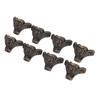 8pcs Jewelry Case Hardware Feet Bronze Zinc Alloy Decorative Legs Corner Protector Feet for Boxes Small Cabinets