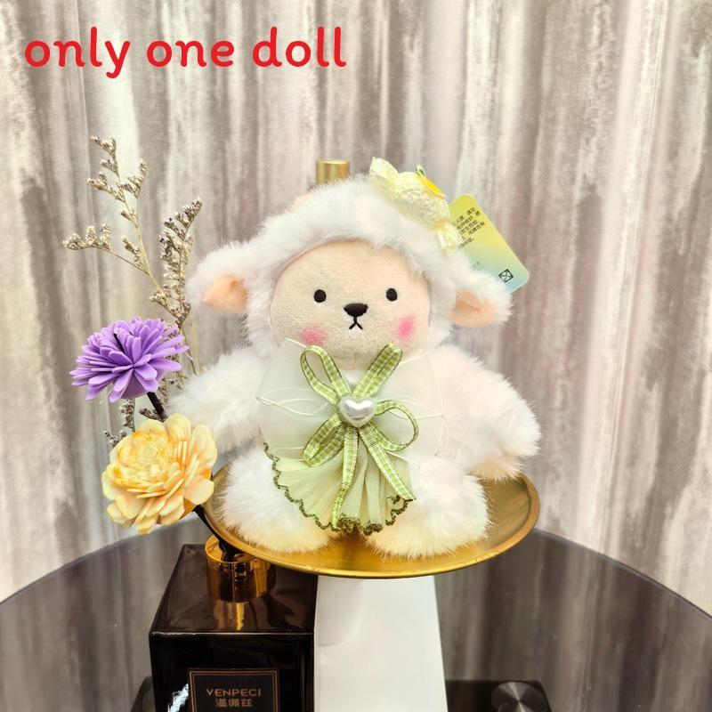 Animal Plush Keyring With Long Plush Material For Teen Girl Backpack Charm