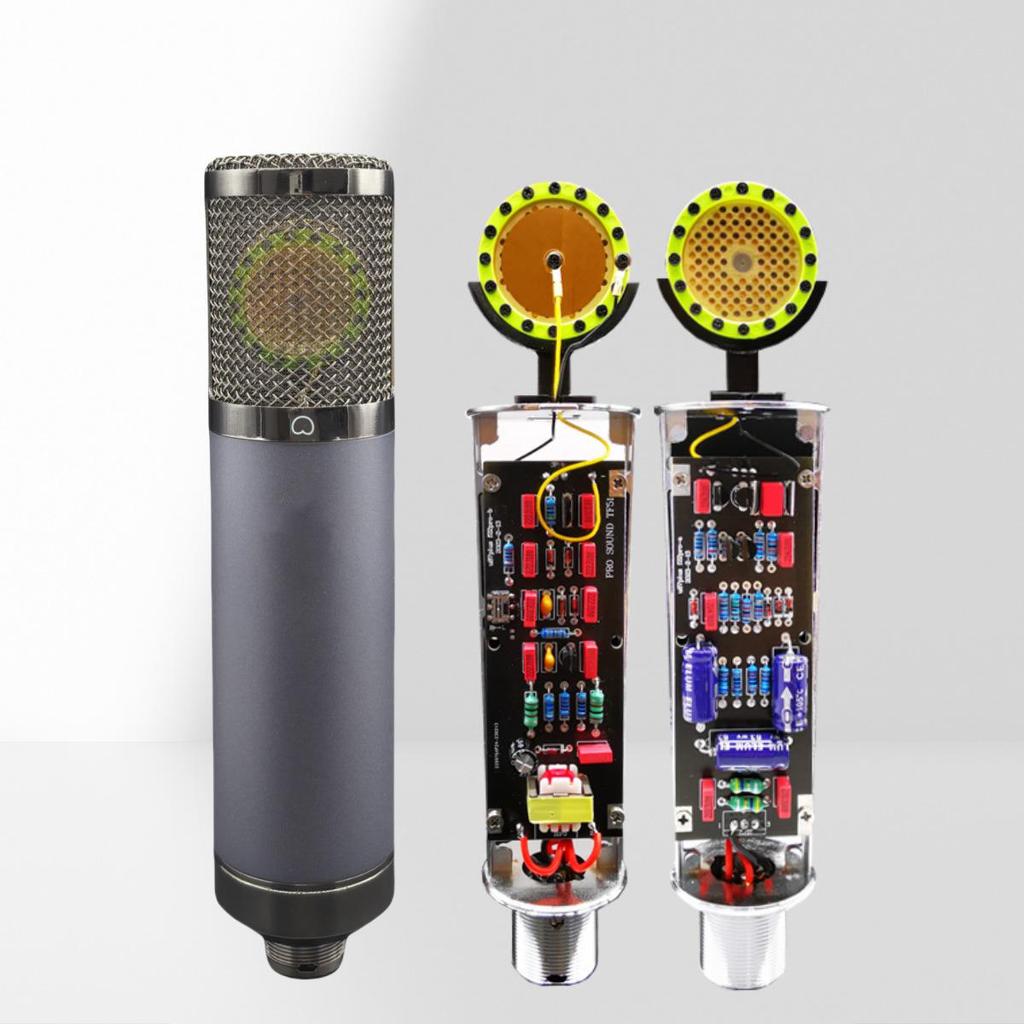 TF22CA Large Diaphragm Condenser Microphone with Sound Card for Live Broadcast and Recording