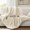 Double Sided Warm Blanket Skin-Friendly Conditioning Quilt New Plush Striped Blankets