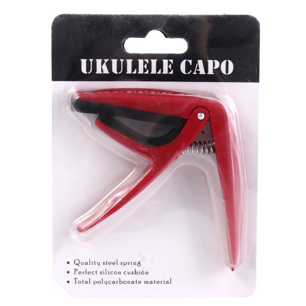 Ukulele Accessories Plastic Universal Ukulele Capo White Red Ukulele Tuning Clamp Pink Portable Uk Tone Clip Electric