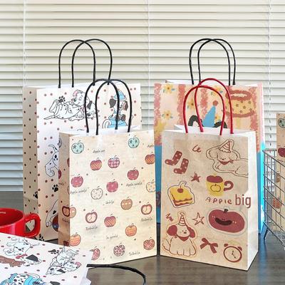 Saco de Presente Kraft com Estampa de Leopardo para Amigos & Melhores Amigos