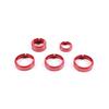 For Hummer H3 2005-2009 Aluminum Alloy Silver/Red Car Modeling Center Control Knob Ring Trim Cover Car Interior Accessories