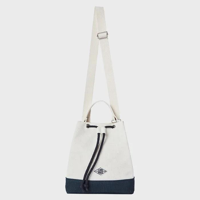 [CN]COTTON CANVAS BUCKET BAG [2COLOR]