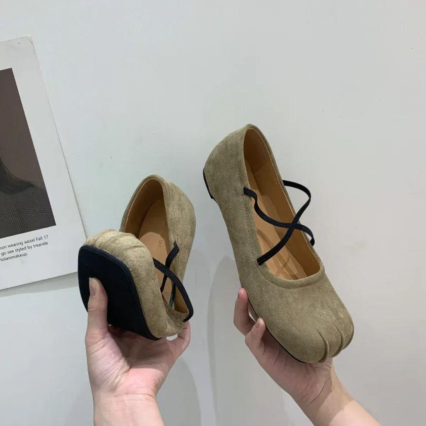 Fashion Bailamos New Brand Women Flats Fashion Square Toe Shallow Mary Jane Shoes Soft Casual Ballet Shoes Slingback Shoes