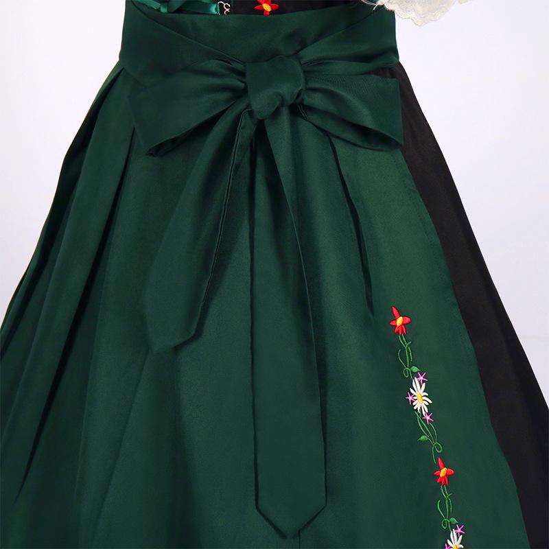 2025 Spring/Summer Women's European & American Cosplay Maid Beer Costume Short Sleeve Dress Set