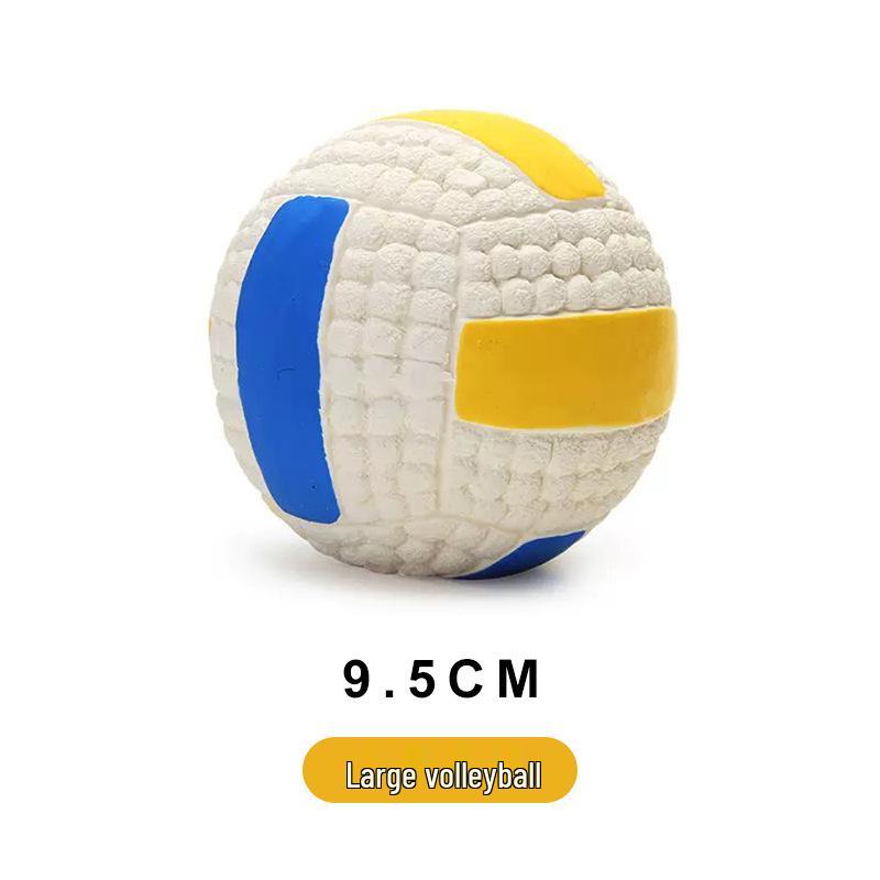 Squeaky Latex Rugby Football Dog Toy - Durable Chew & Stress Relief