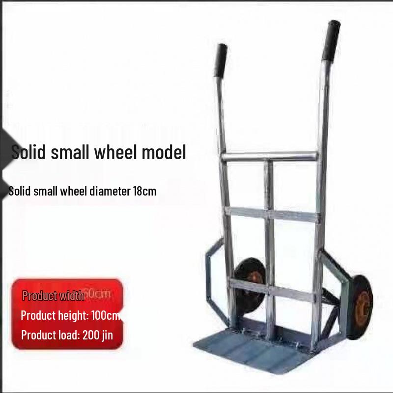 Heavy-Duty Two-Wheeled Handcart for Construction and Warehouse Use