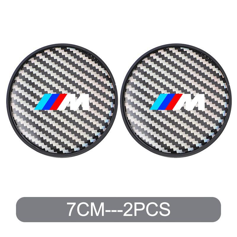 DKHN5 Car Water Coaster Cup Carbon Fiber PVC Coaster Mat  Non-slip Accessory For BMW E93 F10 F20 F30 F40 F15 F25 F26 F31 F49 F86 M3 M5