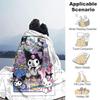 1pc Kuromi & Friends Blanket, Soft and Cozy Home Decor Gift for All Seasons, Living Room, Travel, Camping, Car Blankets, Beach, Office Naps, Perfect f