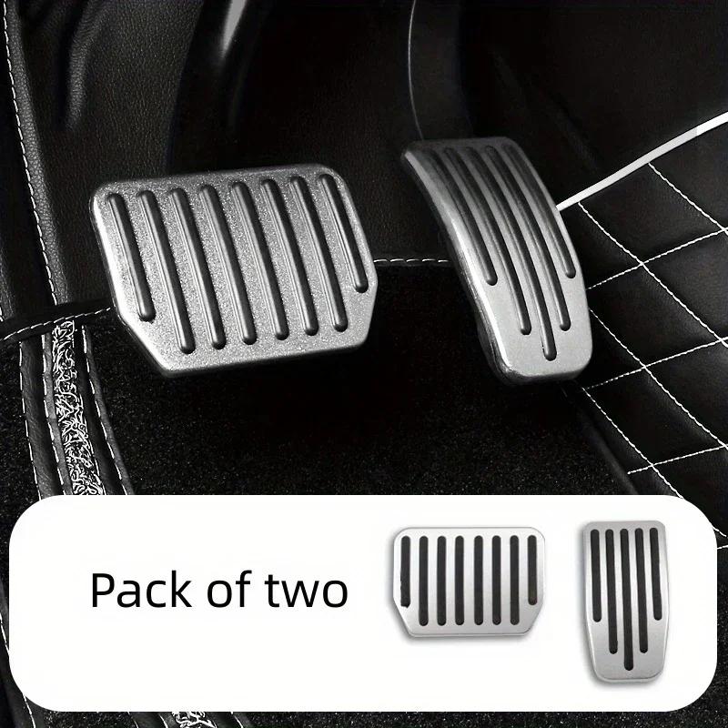 For Tesla Model 3/Y Aluminum Pedal Cover 2 Pack Accessories 2019-2026 Foot Pedal Pads Anti-Slip Performance Accelerator amagi