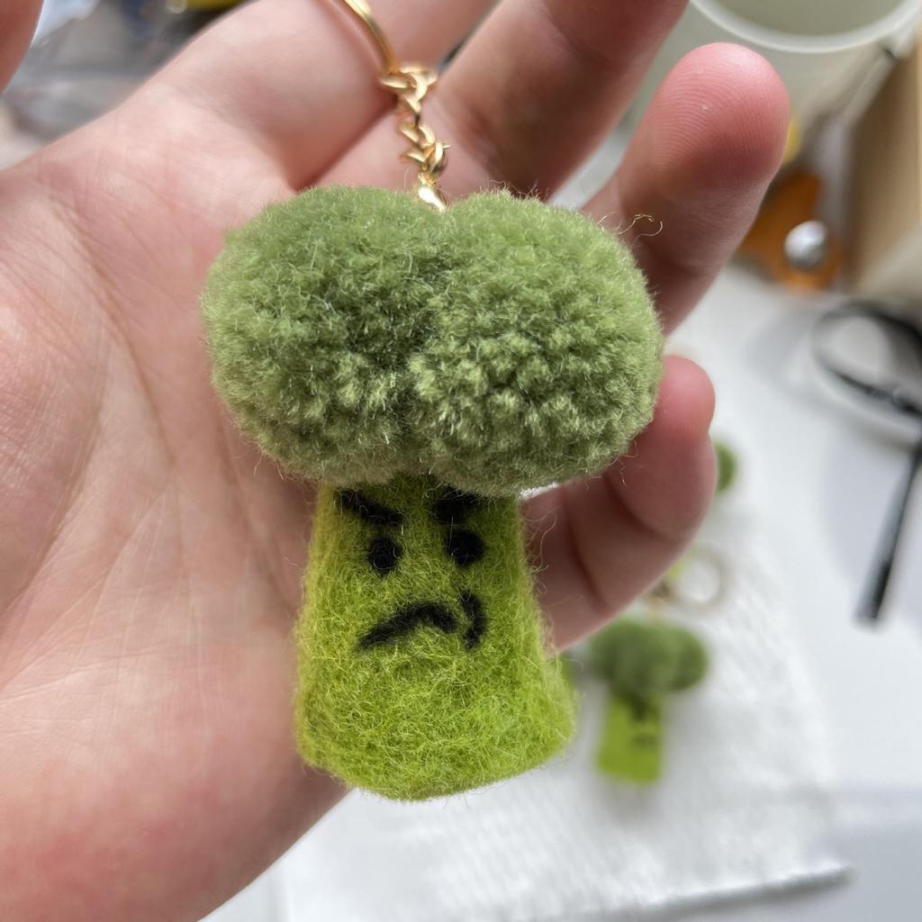 Creative Broccoli Pendant: Fresh Green Doll Bag Charm & Shoulder Bag Accessory GJ87