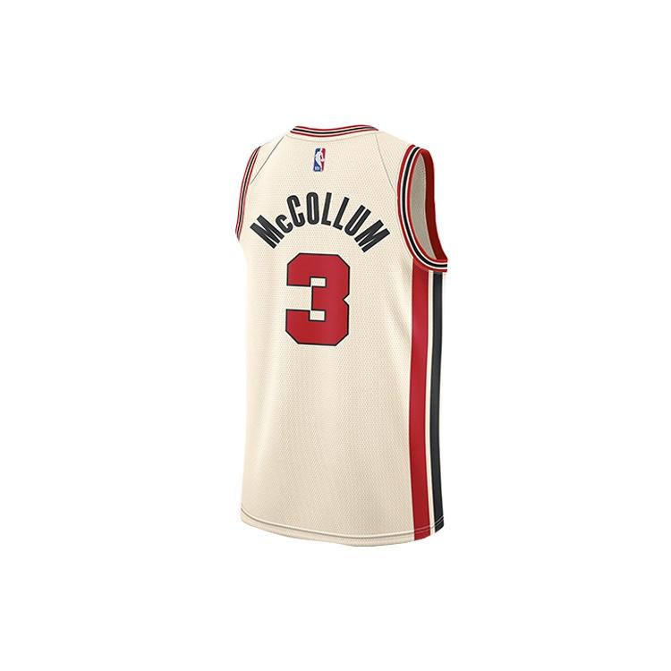 Nike NBA City Limited SW Fan Edition 19-20 Season Portland Trail Blazers No. 3 Basketball Jersey/Vest White Men's AV4668-120
