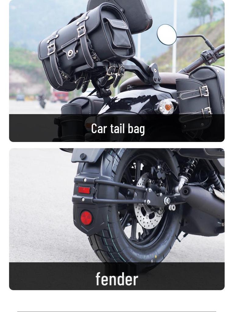 QJ Flash 250 Crash Bar & Rear Rack Kit: Protection Bar, Backrest, Side Bag Accessories