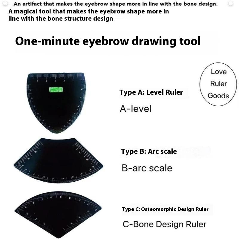 Schnelles Zeichnen Augenbrauen Design Lineal Microblading Mapping Werkzeug Formgebung Permanent Make-up Zeichenschablone Lineal Tattoo Zubehör Wiederverwendung