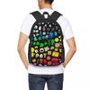 BFDI Inanimate Insanity All Character Student Backpack School Bag Hiking Travel Daypack for Fashion Bookbag Shoulder Bags
