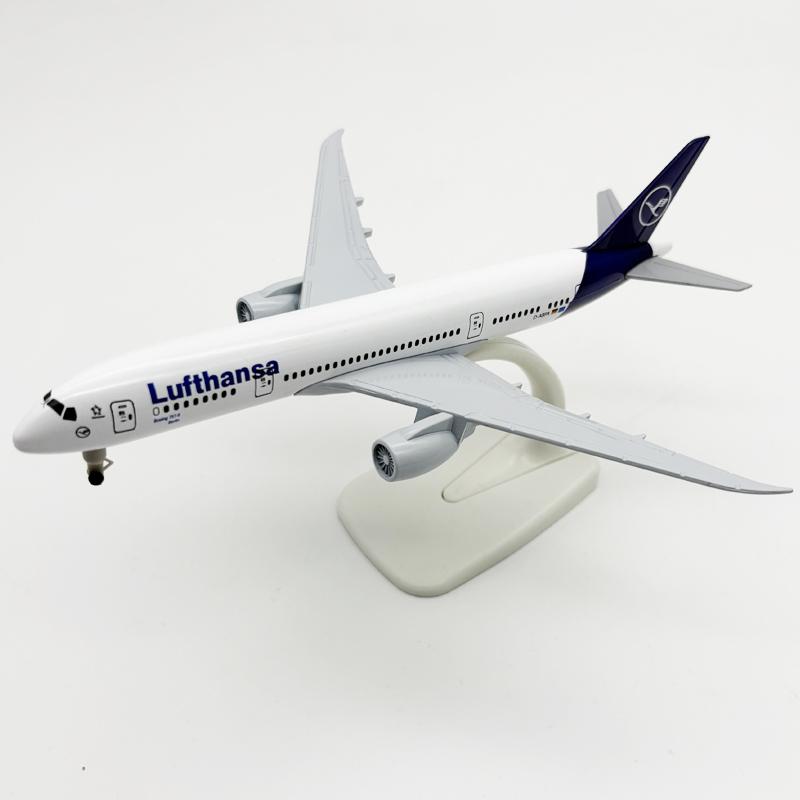 20cm Lufthansa Model Plane B787 Metal Replica Model Plane Aviation Simulation Scale Aircraft Collection Toys Boys Kids