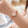 with Adjustable Bracelet Quartz Watches Rhinestone Wrist Decoration Rotundity Shaped Watch  Gift