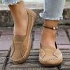 Large Size Single Shoes 22 Autumn New European and American Solid Color Sewing Flat Bottom