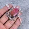 Pink Thulite Gemstone Handmade 925 Sterling Silver Bracelet 7-8" M-2740