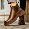 Men's high-quality British casual boots spring and autumn new soft-sole non-slip comfort outdoor fashion youth Joker work boots