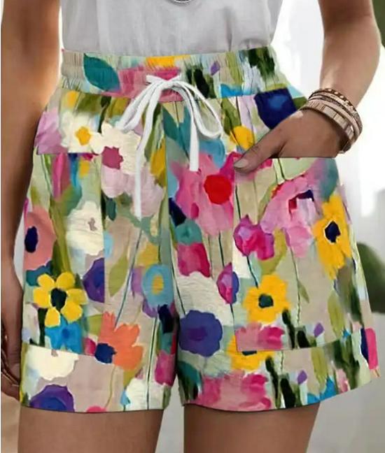 Women s 3D Print Casual Beach Shorts - Y2K Trend 2026. L