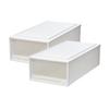 Limited Edition 2-Piece Set Tenma Storage Box Fits Case Closet Width 39cm Depth 74cm Height 23cm Resistant Sagging Clothing Made Japan Recycled Blend