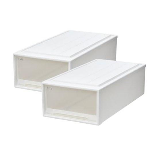 Limited Edition 2-Piece Set Tenma Storage Box Fits Case Closet Width 39cm Depth 74cm Height 23cm Resistant Sagging Clothing Made Japan Recycled Blend