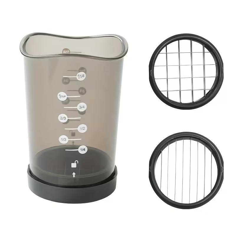 Slicer Cup Strawberry Slicer Egg Slicer Multi-Fuction Vegetable Chopper Cut N Cup Slices Dices Chop Cup Slicer