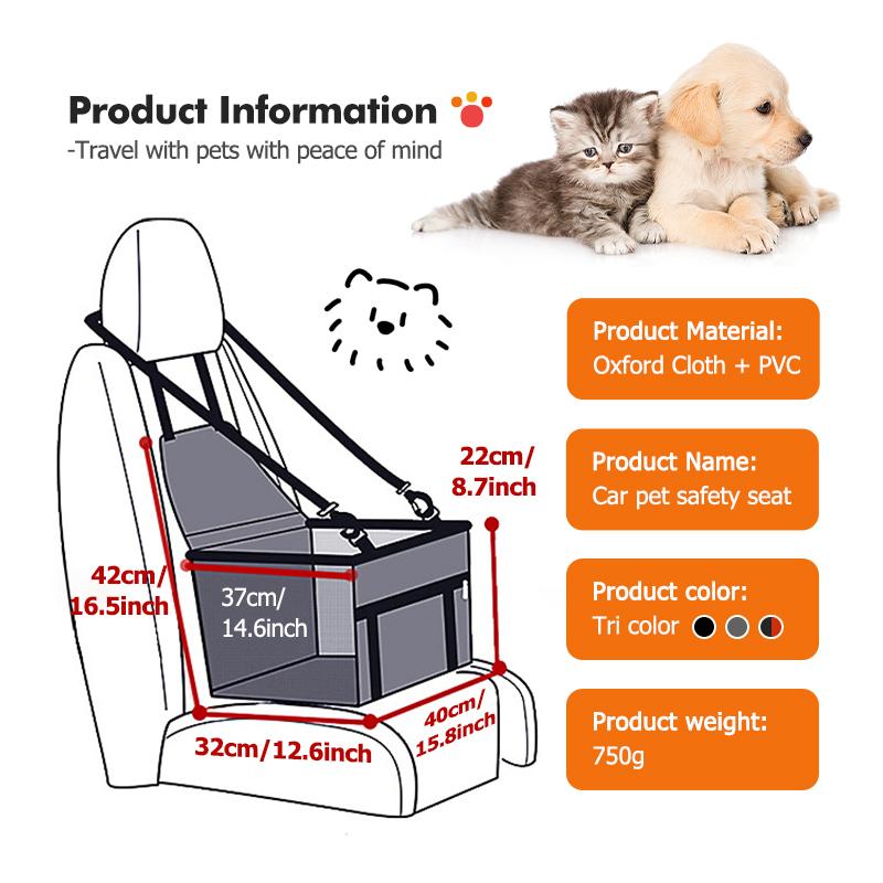 KTINL1 Car Sticker Car Pet Seat Cushion Removable Safety Seat Pet Bed Mat Accessories For BMW X1 X3 X4 X5 X7 G20 G38 F20 F39 F48 E46 E6