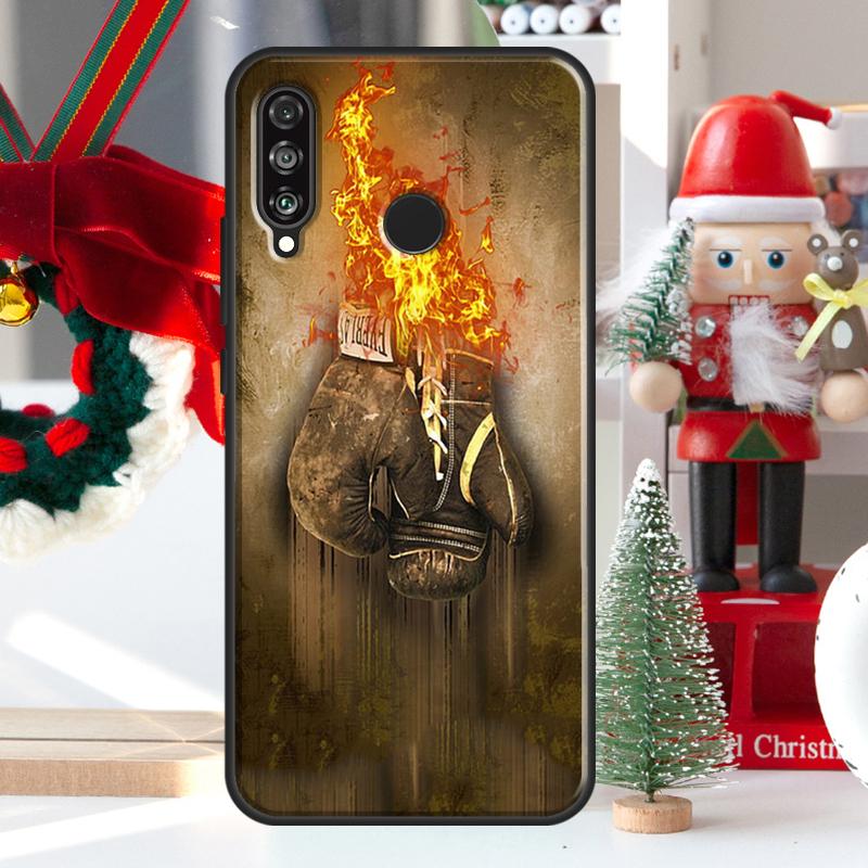 Boxing Gloves For Huawei Nova 7i 8i 11i 12i 12s Y73 Y70 Y90 Y60 Y72 Y61 Y91 9 10 SE P30 Pro P40 Lite Case