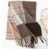 Plaid Scarf for Women 100% Wool Shawl All-Match Tassel Warm Comfortable Luxury Clothes New Fashion Autumn Winter Scarves