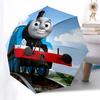 Train, Engine Themed Automatic Opening and Closing Umbrella, Compact Travel Umbrella, Lightweight and Portable, Suitable for Beach Commuting