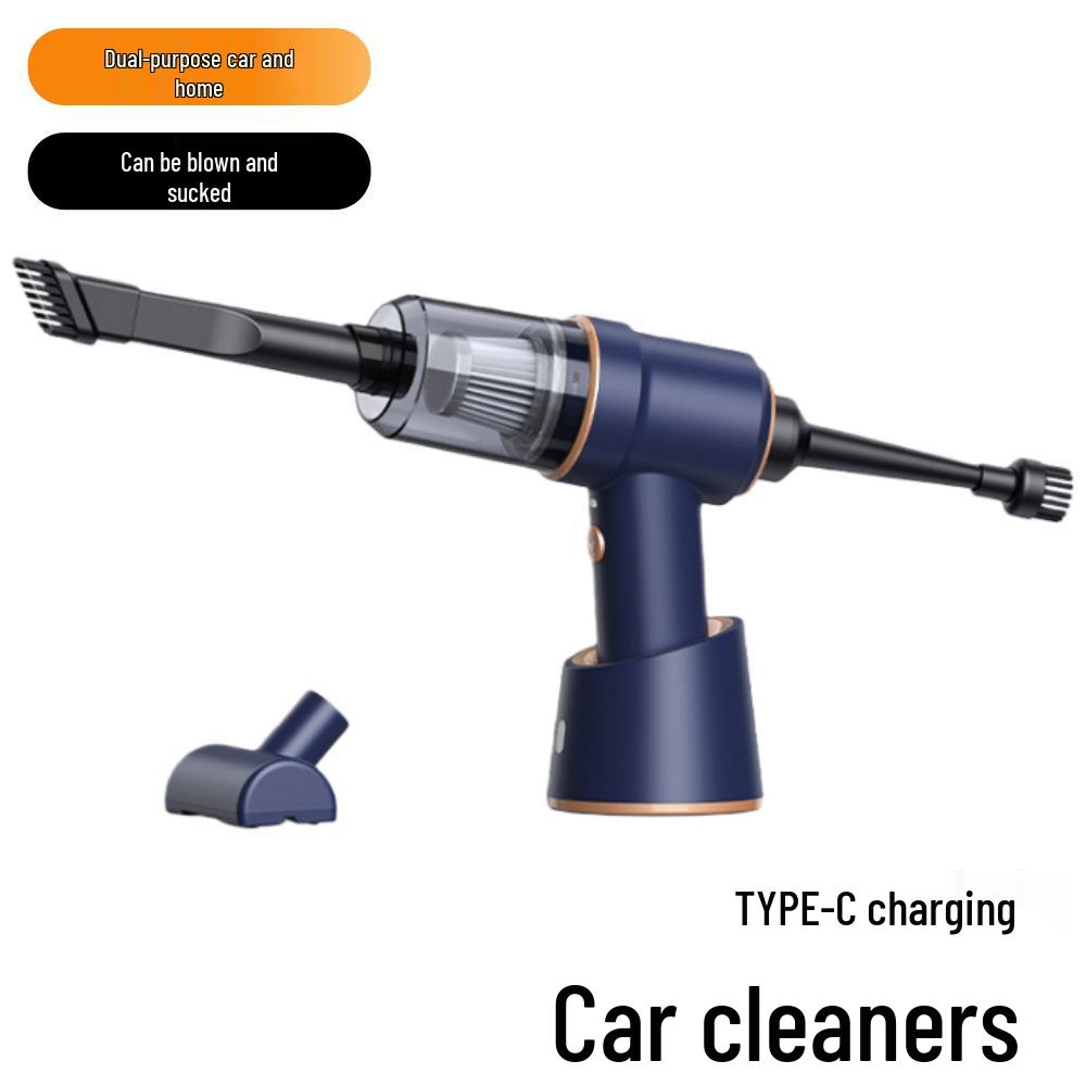 Portable Wireless Car Vacuum Cleaner - Handheld, High Suction for Home and Automotive Dust Removal