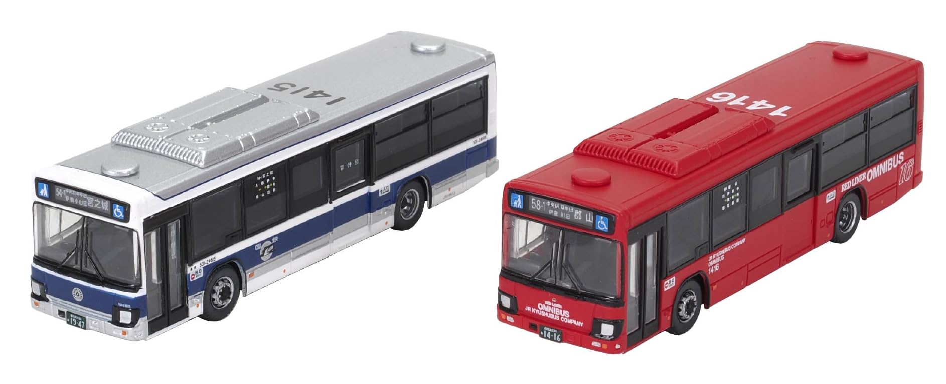 

Tomytec The Bus Collection Bus Collection JR Kyushu Bus (New and Old Colors) Set of 2 Diorama Supplies 336877