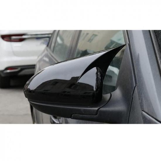 2X Rearview Mirror Cover Housing Shell Caps Black For Chevrolet Cruze 2009~2015