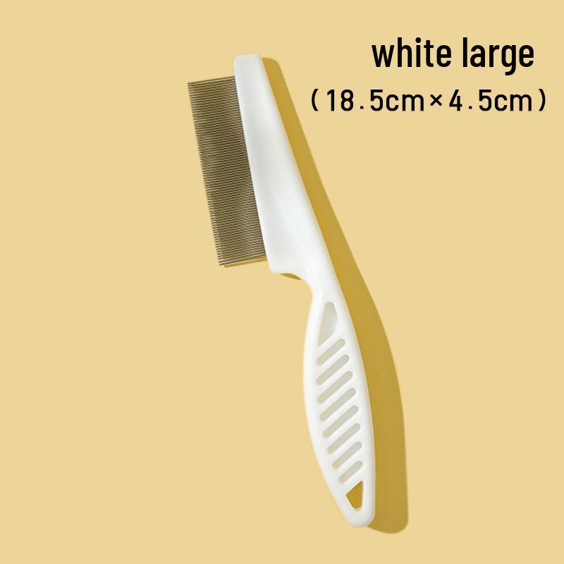 Pet Grooming Comb: Stainless Steel, Dense Tooth Comb for Cats & Dogs, Hair & Flea Removal, Massage Tool