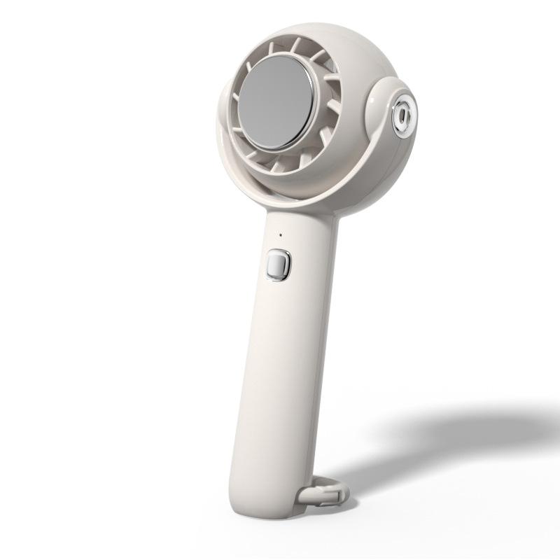 Cross-border New High-speed Handheld Small Plastic Fan Turbo Fan Portable USB Charging Brushless Motor Ice Cooling Neck-Hanging