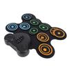 Electronic Drum Set With Dual Speaker USB Rechargeable Portable Roll Up Electric Drum Pad Kit for