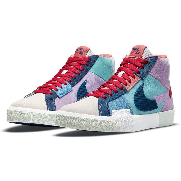Nike Zoom Blazer Mid Premium SB Mosaic Pack - Multi Unisex Sneakers Multi-Color Lilac Copa DA8854-500