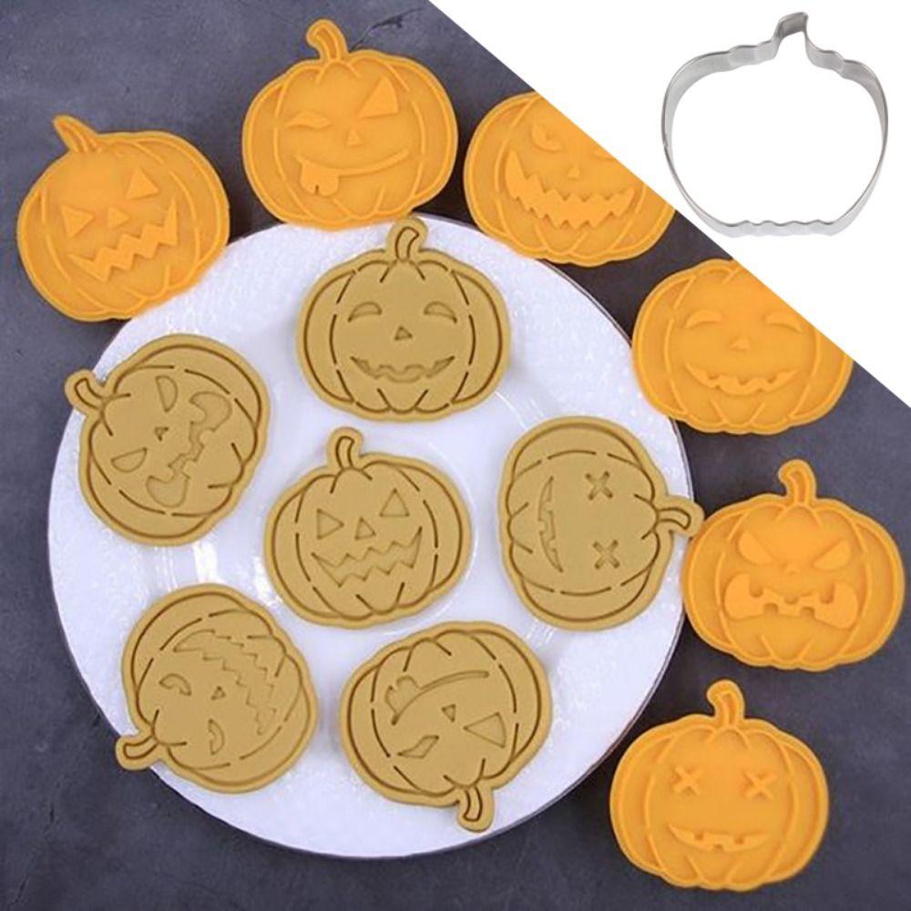 Food Grade Ghost Bat Baking Molds 3D Biscuit Mold Easy to Clean Halloween Cookie Mold Pastry