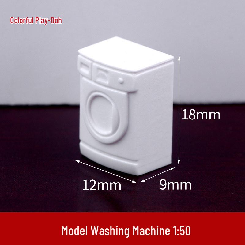 1:50 Scale White ABS Furniture Set for Architectural Model Interior Layout