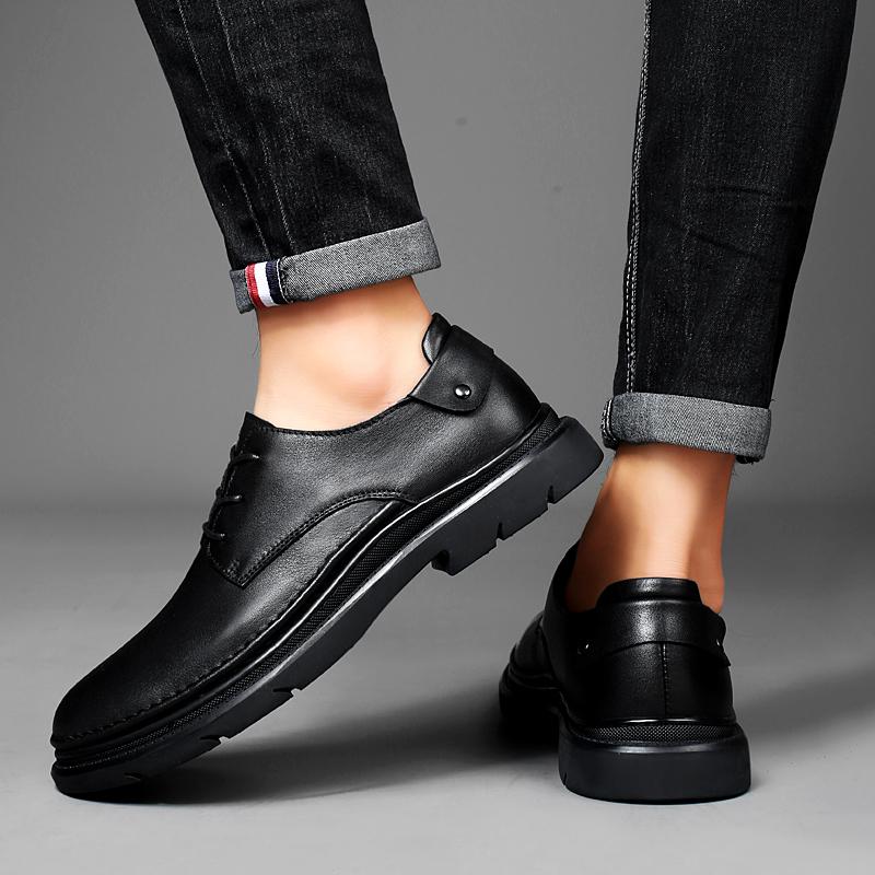 2024 Neuankömmling Schnürschuhe Herren Casual Oxfords Schuhe Hohe Qualität Herren Business Schuhe Stilvoll Echtes Leder Herren Hochzeitsschuhe