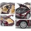1:24 Porsche Panamera Sports Car Simulation Diecast Metal Alloy Model Car Sound and Light Pull Back Collection Kids Toy Gifts
